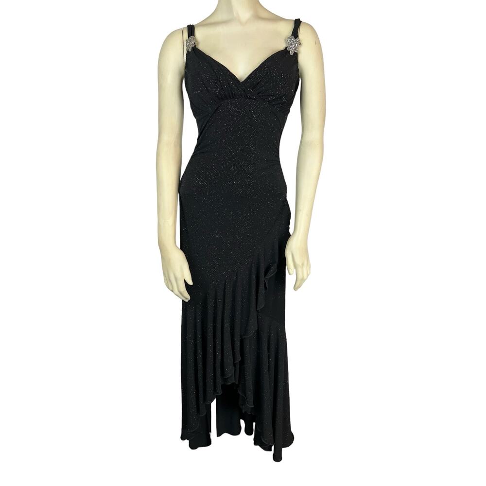 Vintage 90s Y2K Dress Vamp Trashy Slinky Stretch Disco Style S Small Vixen